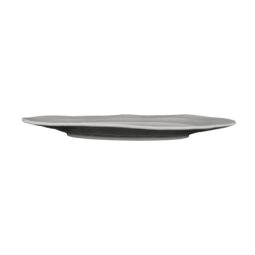 M16512OV-G - Melamine Irregular Oval Serving Dish - Gray