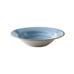 PA1604903712 - 9 3/4" Rimmed Bowl 18.6 oz. GET, Artisan Blue