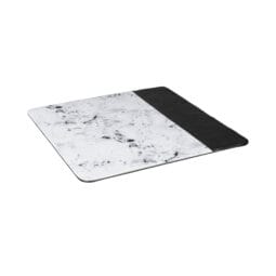M13SM-BH - Melamine Square Serving Board - Black, Horizon Marble