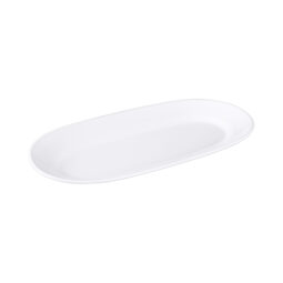 M17RC-NW - Melamine Long Oval Platter - White