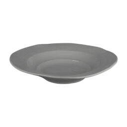 M14B-G - Melamine Irregular Round Serving Bowl - Gray