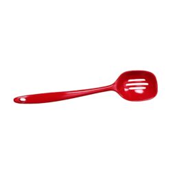 MSP12S-R - Melamine Slotted Spoon - Red