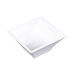 DB4SQ-W - Melamine Square Bowl - White