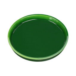 DG71R-GRG - Melamine Round Coupe Plate - Green Glaze