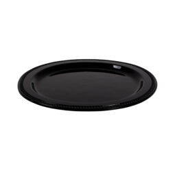 M12R-B - Melamine Almost Round Plate - Black