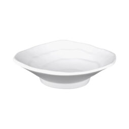 JWT64-W - Melamine Irregular Edge Triangle Plate - White
