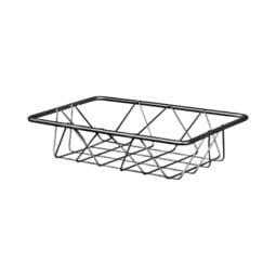 W962-GG - Metal Rectangular Wire Basket - Gunmetal Grey