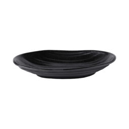 JW7308-B - Melamine Deep Oval Plate - Black