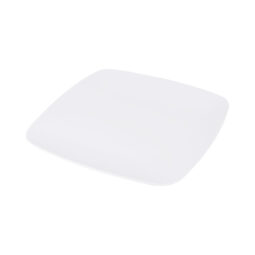 D11SQR-W - Melamine Rounded Edge Square Plate - White