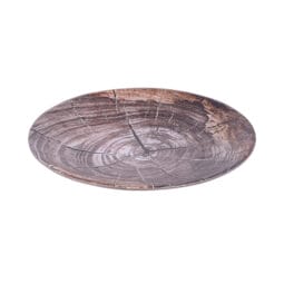 B20294-KW - Melamine Round Plate - Knotwood