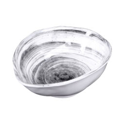 D863OV-BD - Melamine Oval Bowl - Black Design