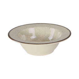 DB8M-V - Melamine Round Crackle Bowl - Vanilla