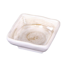 D21SQ-TD - Melamine Square Ramekin - Taupe Design