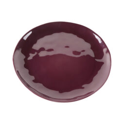 DG11R-PG - Melamine Round Plate - Purple Glaze