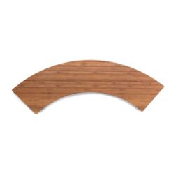 M521QR-BB - Melamine Quarter Circle Faux Wood - Bamboo