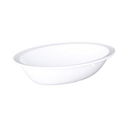 B107OV-W - Melamine Oval Bowl - White