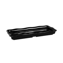 M614-B - Melamine Rectangular Organic Tray - Black