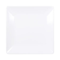 M1313SQ-NW - Melamine Square Plate - White