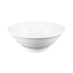 D1007RR-W - Melamine Bowl - White Matte Finish Outside/White Gloss Finish Inside
