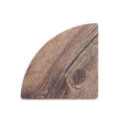 M57QR-DW - Melamine Quarter Circle Faux Wood - Driftwood