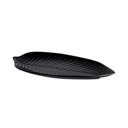 M105PL-B - Melamine Small Leaf Platter - Black