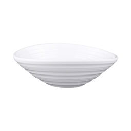 DS63-W - Melamine Oblong Swirl Bowl - White