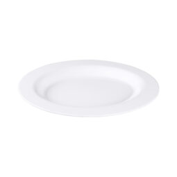 M18OV-NW - Melamine Wide Rim Oval Platter - White