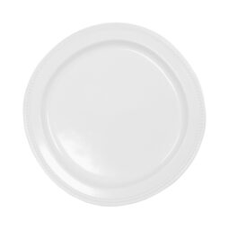 M12R-NW - Melamine Almost Round Plate - White