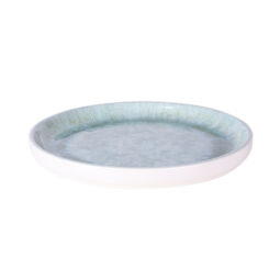 B190080-SM - Melamine Round Plate - Sea Moss