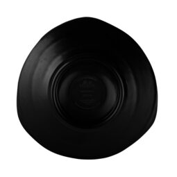 JWT64-B - Melamine Irregular Edge Triangle Plate - Black