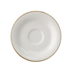 PA1605800324 - 6 1/4" Porcelain Cappuccino Saucer. GET, Artisan Beige