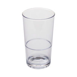 PK/BB-RNW-16-CL - 16 oz Stackable Mixing Glass 3.25"L x 3.25"W x 5.44"H, GET- fits Lid PK/BB-LID2-BK, Tritan Renew