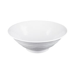 D1008RR-W - Melamine Bowl - White Matte Finish Outside/White Gloss Finish Inside
