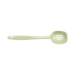 MSP12S-WWG - Melamine Slotted Spoon - Weeping Willow Green