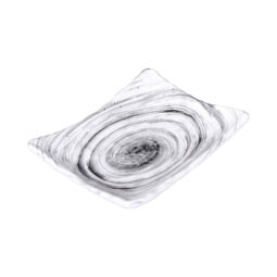 D7525RC-BD - Melamine Rectangular Plate - Black Design