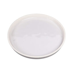 DG91R-CG - Melamine Round Coupe Plate - Cream Glaze
