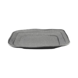 D11PLST-GSD - Melamine Irregular Square Plate - Granite Stone Design