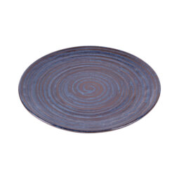 B399106-SDB - Melamine Round Plate - Stardust White