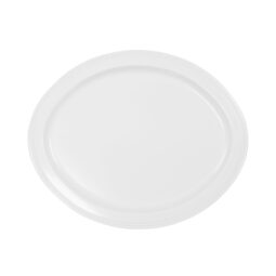 M17OV-NW - Melamine Oval Platter (Fits M74P Pedestal) - White