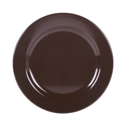 D1175PL-AUB - Melamine Round Rim Plate - Aubergine