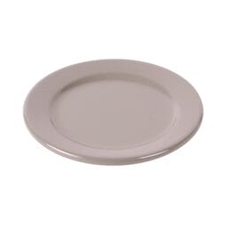 D612PL-MR - Melamine Round Rim Plate - Mushroom