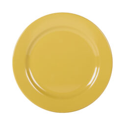 D1175PL-OO - Melamine Round Rim Plate - Olive Oil