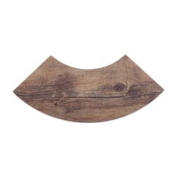 M514QR-DW - Melamine Quarter Circle Faux Wood - Driftwood