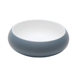 31079-TOH/BL - 28 oz hatch touch of honey interior/bluejay exterior melamine bowl, 7.2"L x 7.2"W x 2.3"H, GET, cheforward