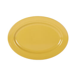 D1014OV-OO - Melamine Oval Rim Platter - Olive Oil