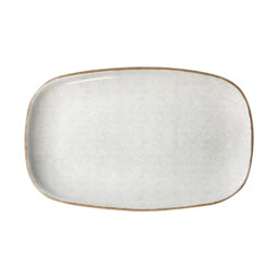 PA1605837906 - 16 7/9" x 10 2/3" Bandeja Platter, Porcelain, Corona Artisan Beige