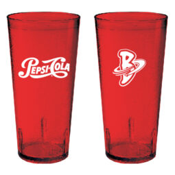 6624-RP-BMRANG - 24 oz. Red Pepsi Tumbler with White Pepsi Tag Line and Boomerang Logo (6dz./Cs)