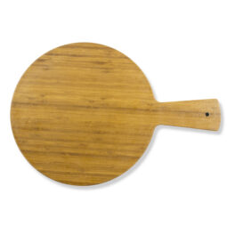 M15RW-BB - Melamine Round Serving Board - Bamboo