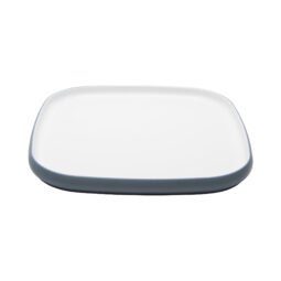 21376-TOH/BL - 12" hatch touch of honey interior/bluejay exterior square melamine plate, 12"L x 12"W x 1"H, GET, cheforward