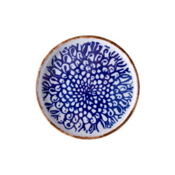 PA134I992012 - Rustic Dinner plate 8 in INDIGO